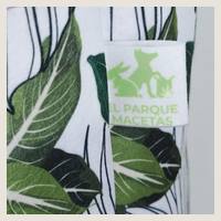 Ver: Detalle de la etiqueta cosida de El Parque Macetas